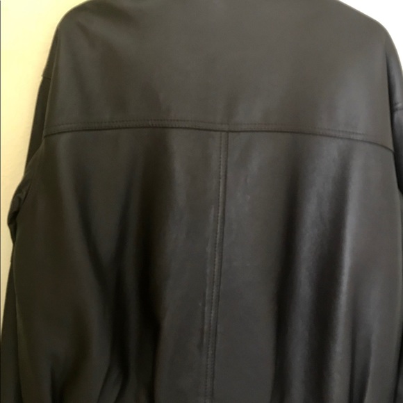 Vintage Brown real genuine leather jacket size XL - Picture 6 of 8